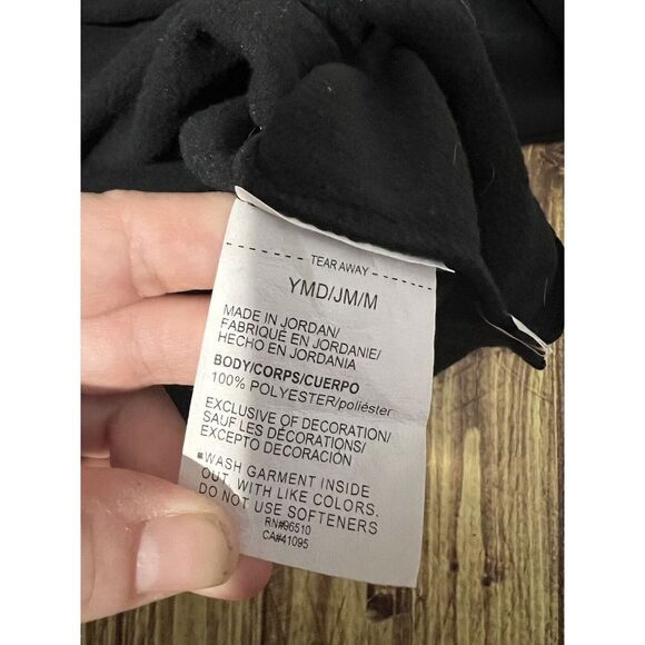 Under Armour Girls Hoodie  Loose Black Glitter Logo - Picture 6 of 7